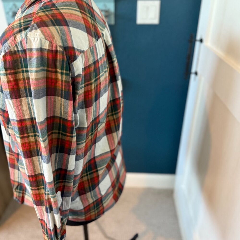 JCREW Plaid Button down - Picture 2 of 2